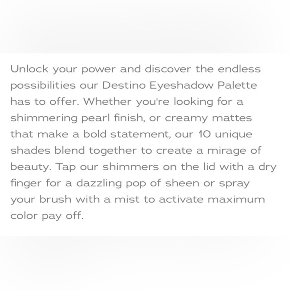 Alamar Cosmetics DESTINO Eyeshadow Palette • Full Size 10 Pan​ - Picture 5 of 8